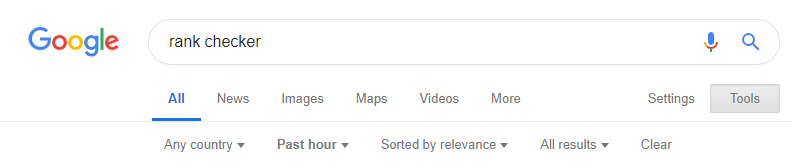 What Are Search Engine Parameters And How to Use Them With SERP API? 2 past hour filter