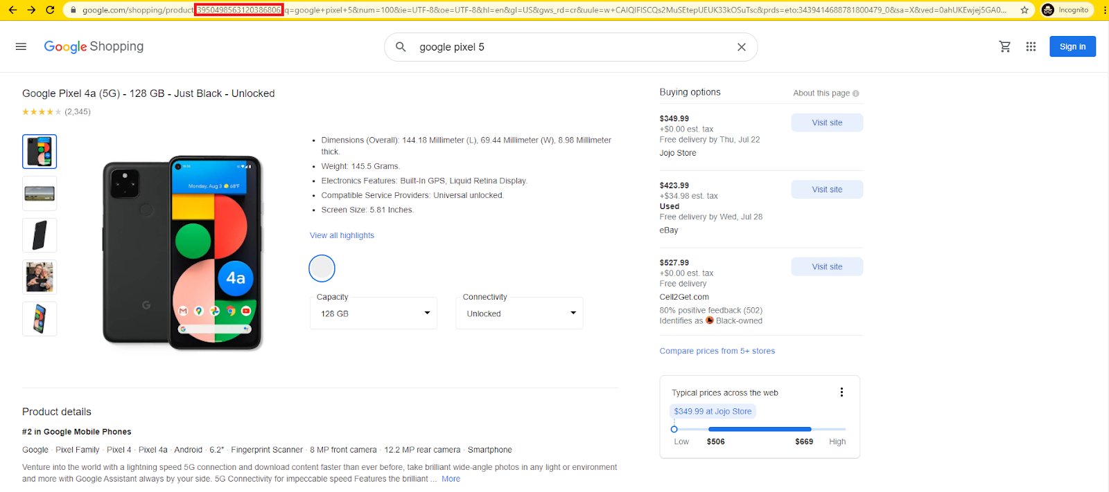 What’s a product ID in Google Shopping API? Is it unique? 1 google shopping id