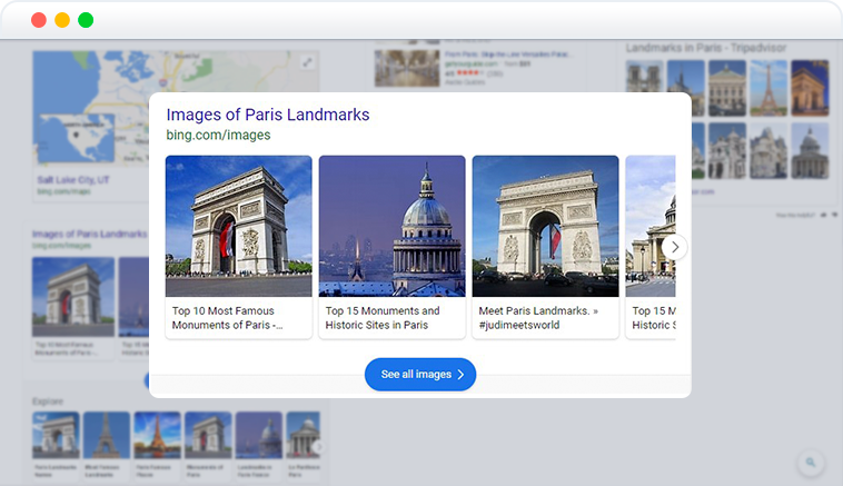 Images SERP feature on Bing Images SERP feature on Bing
