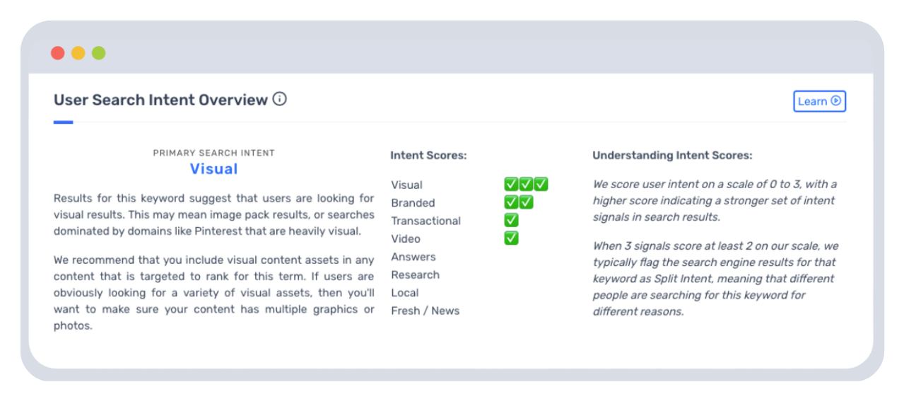 Get Keyword Search Intent Data for Google SEO via API 4 content harmony search intent