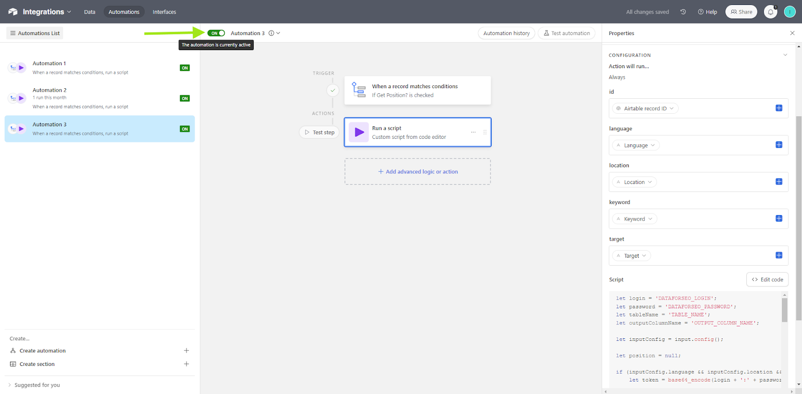 How to Pull Search Rank into Airtable with DataForSEO SERP API 17 Search Rank - Airtable DataForSEO SERP API 17