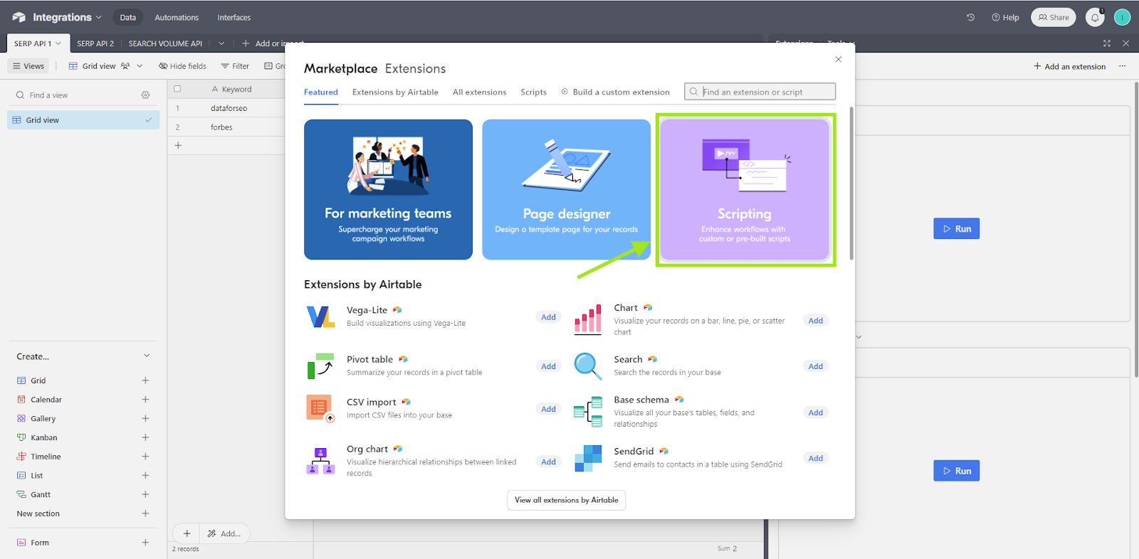How to Pull Search Rank into Airtable with DataForSEO SERP API 2 Search Rank - Airtable DataForSEO SERP API 2