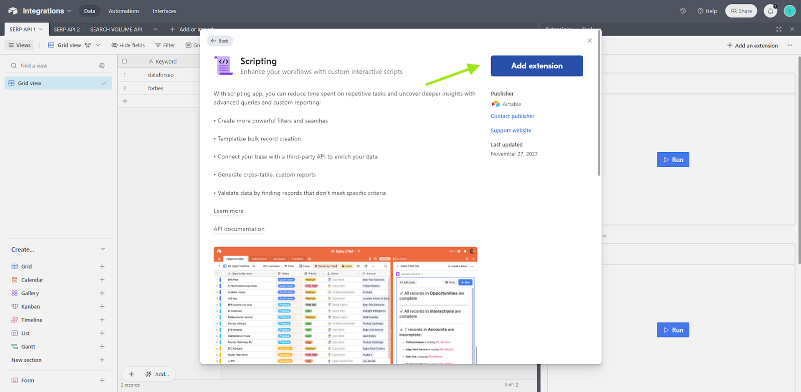 How to Pull Search Rank into Airtable with DataForSEO SERP API 3 Search Rank - Airtable DataForSEO SERP API 3