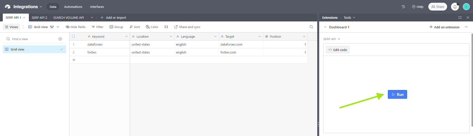 How to Pull Search Rank into Airtable with DataForSEO SERP API 5 Search Rank - Airtable DataForSEO SERP API 5