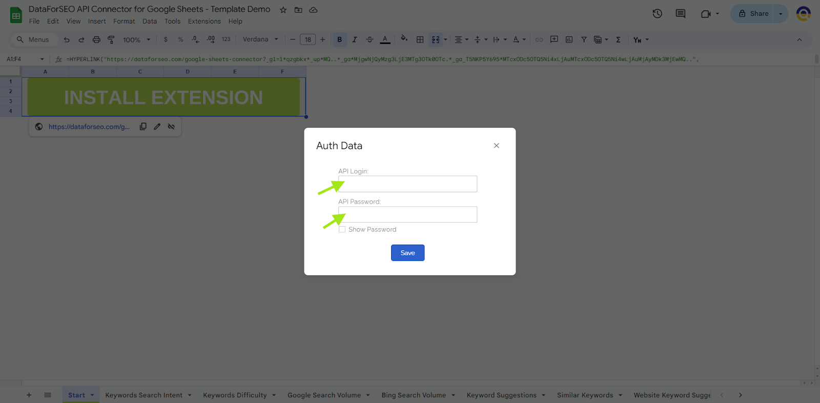 New Google Sheets Connector for DataForSEO API 6 dfs api connector 4