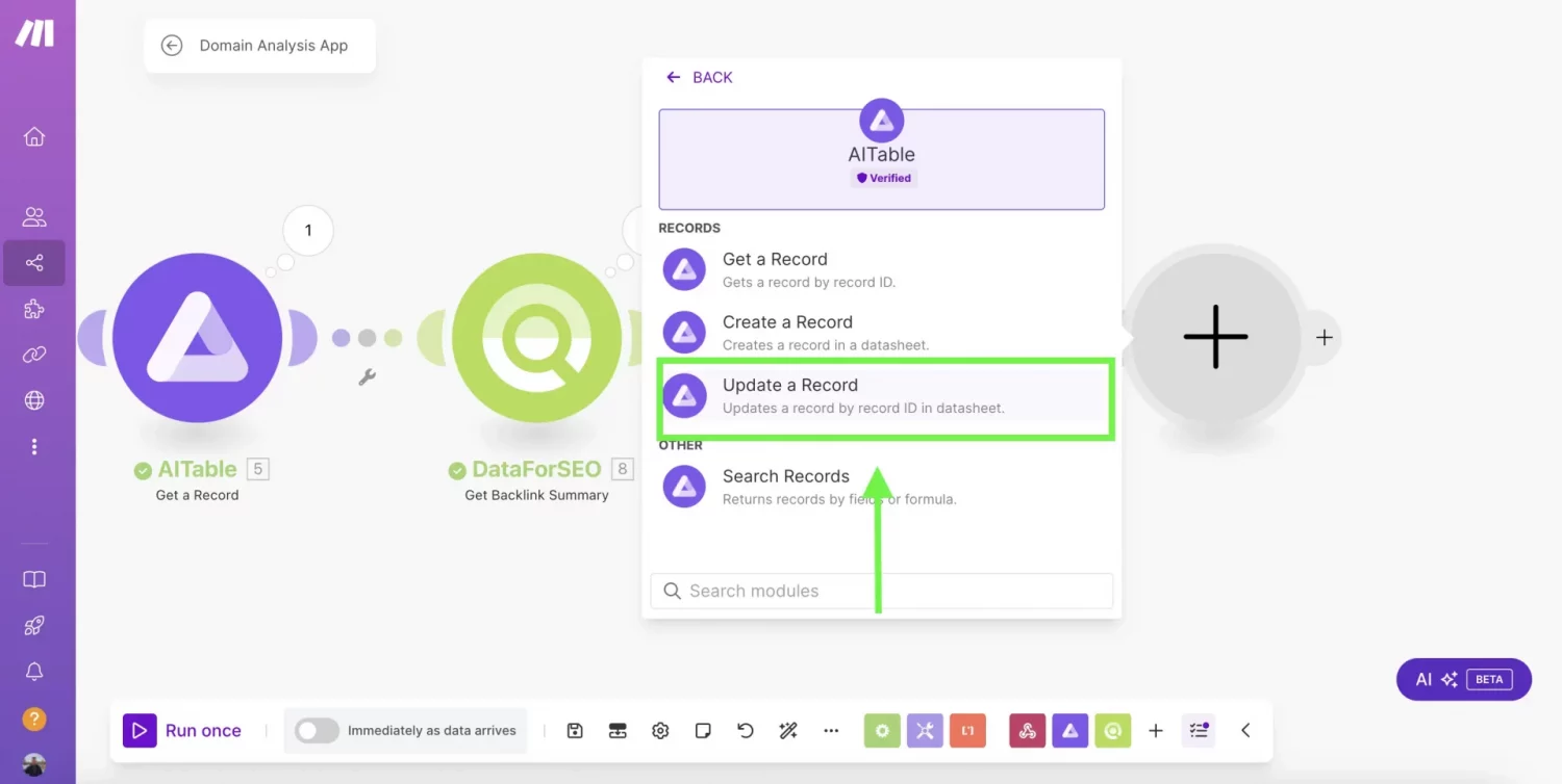 Simple Domain Analysis App with DataForSEO API & Make 15 12