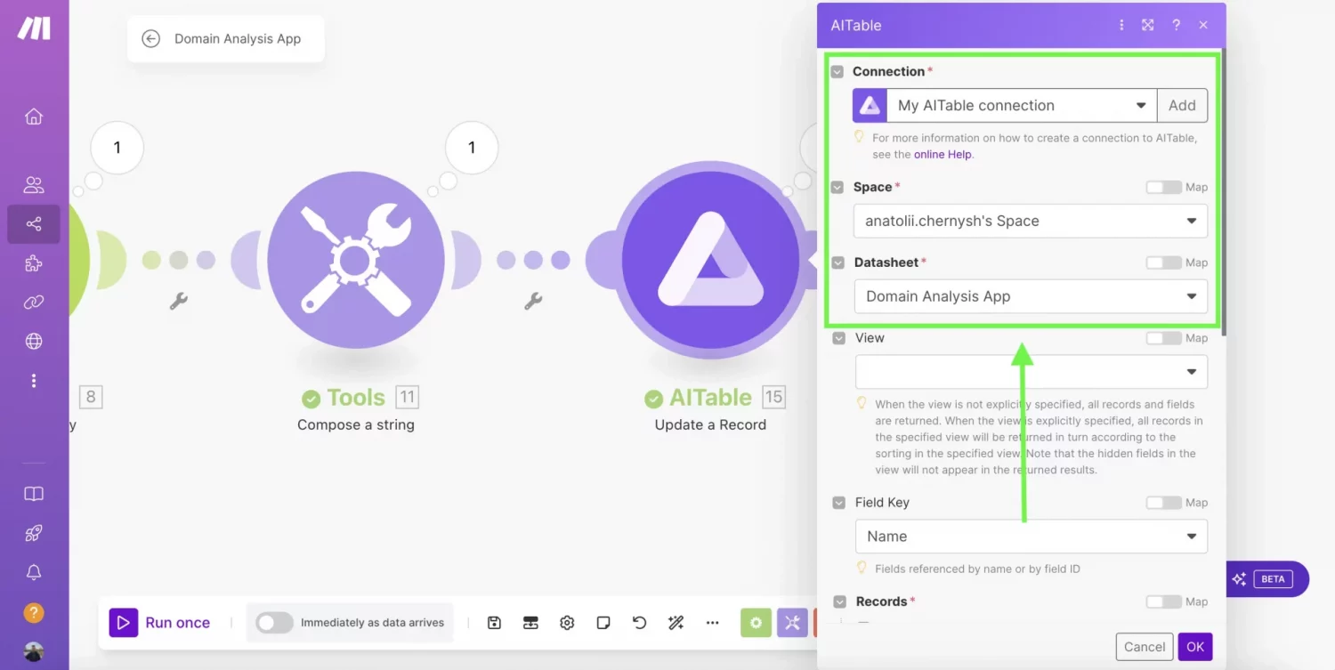 Simple Domain Analysis App with DataForSEO API & Make 16 13