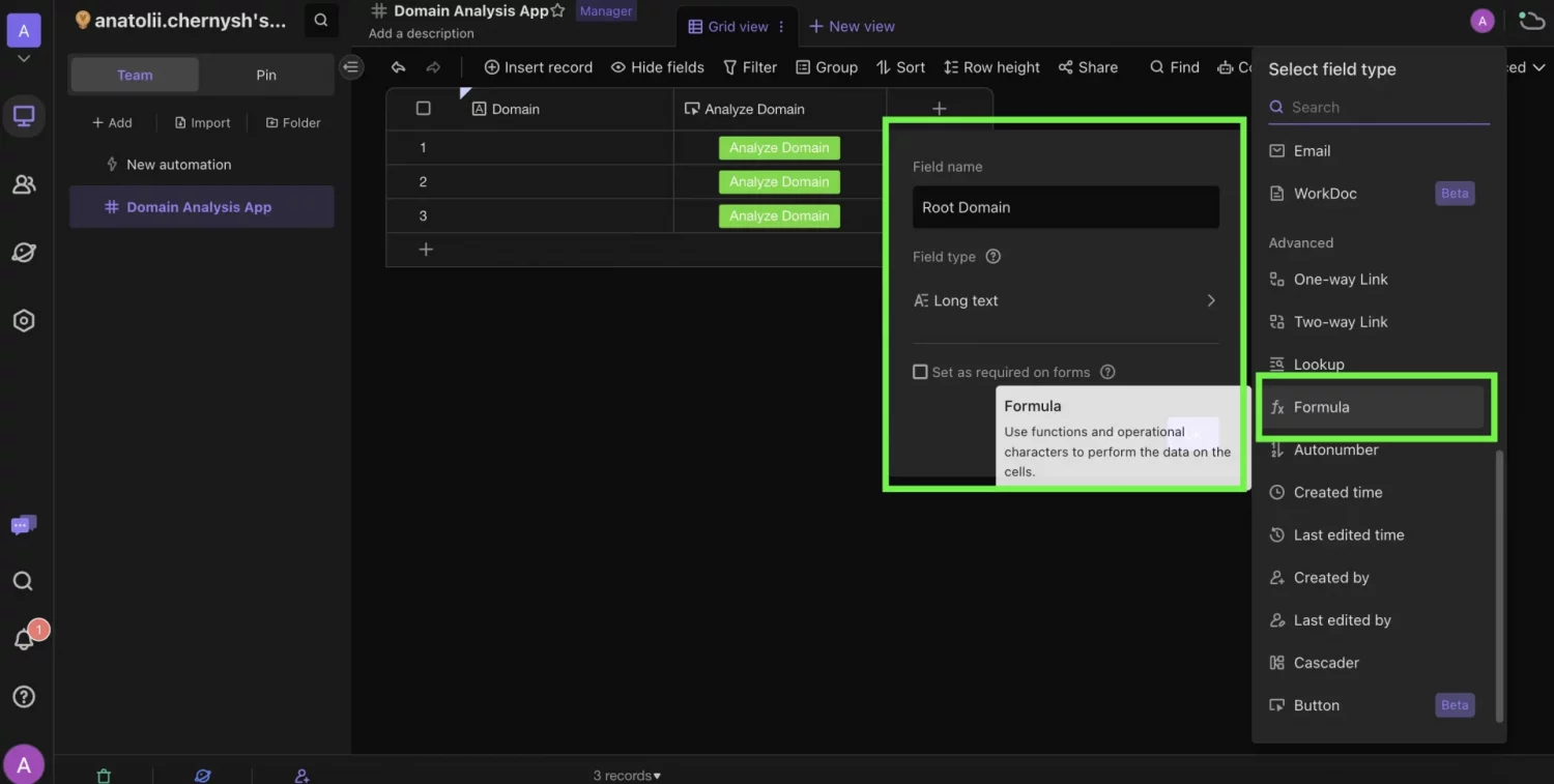 Simple Domain Analysis App with DataForSEO API & Make 4 4