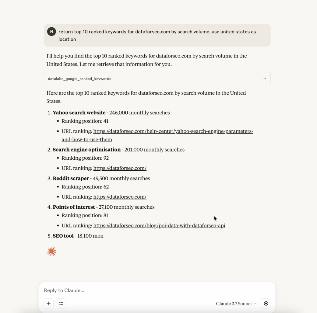DataForSEO MCP Server Launch: Connect APIs and AI Agents 1 dataforseo mcp server preview