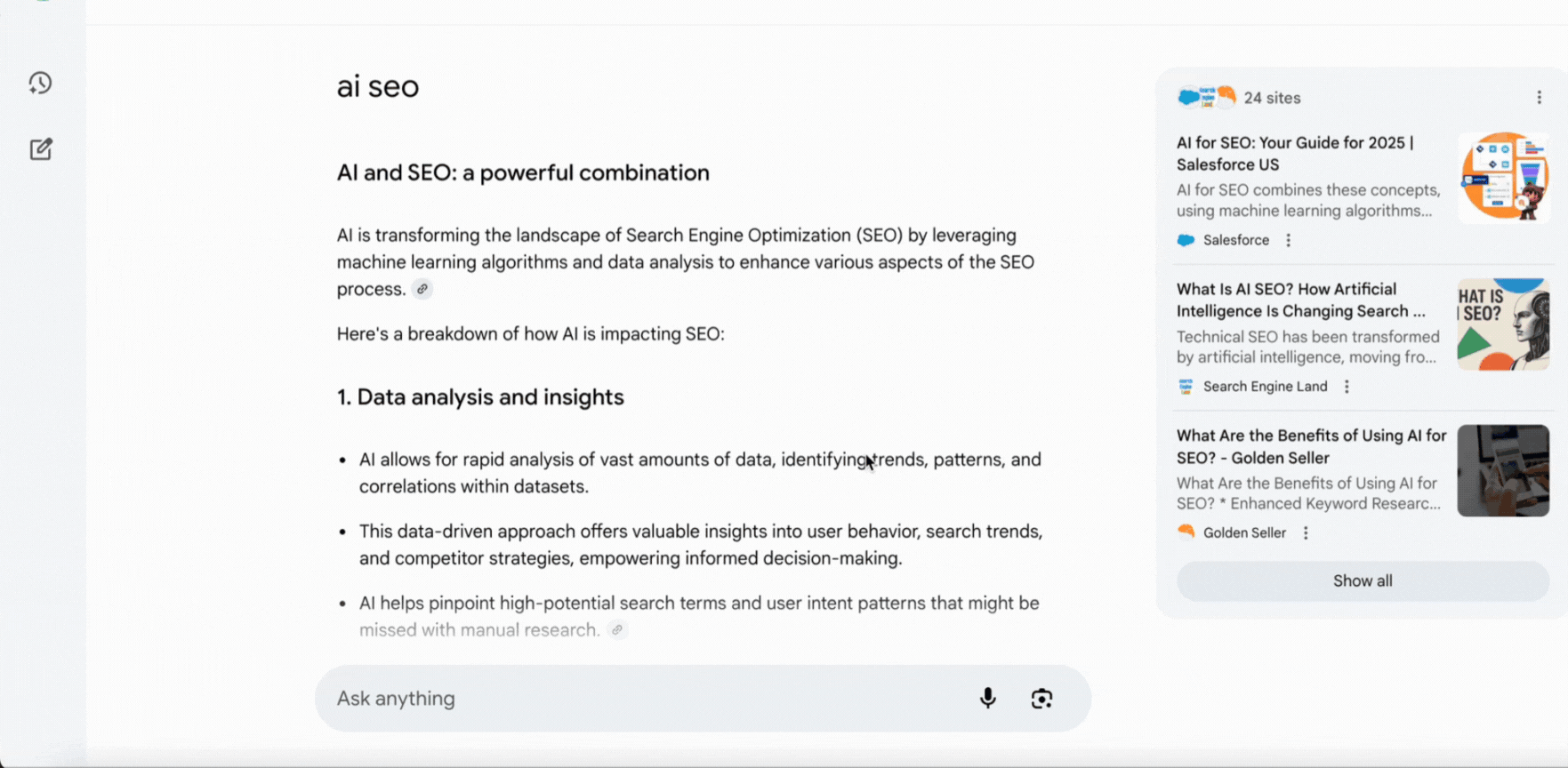 Beyond Traditional SERP Data: Accessing Google AI Mode Results with DataForSEO APIs 3 AI Mode example