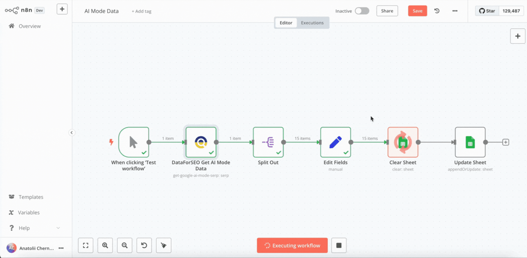 Beyond Traditional SERP Data: Accessing Google AI Mode Results with DataForSEO APIs 5 N8N AI Mode