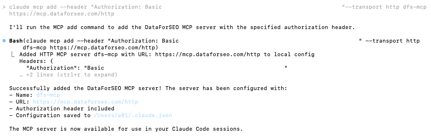 3 Ways to Install DataForSEO MCP With Claude Code 1 Screenshot 2025 09 05 at 17.23.29
